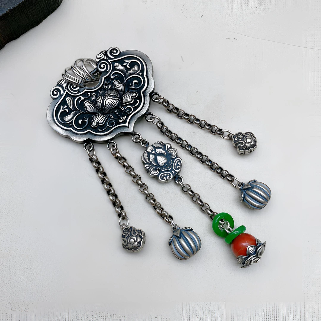 吊坠足银 银吊坠复古古风素款