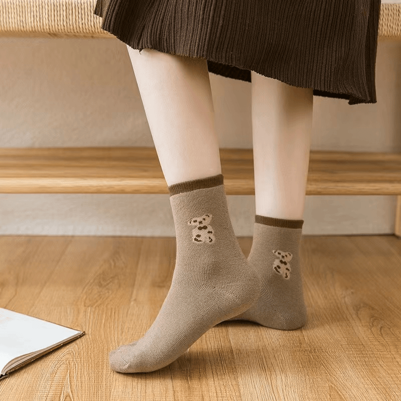 【秋冬女士加厚毛圈】百搭保暖中筒袜BL29001