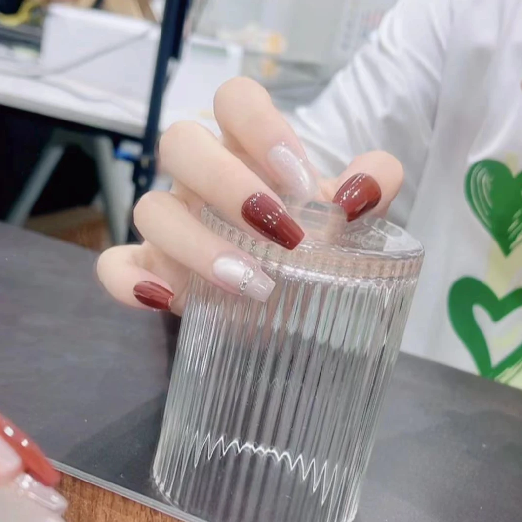 【胭脂】2024秋季返潮简约高级百搭小众纯手工穿戴甲