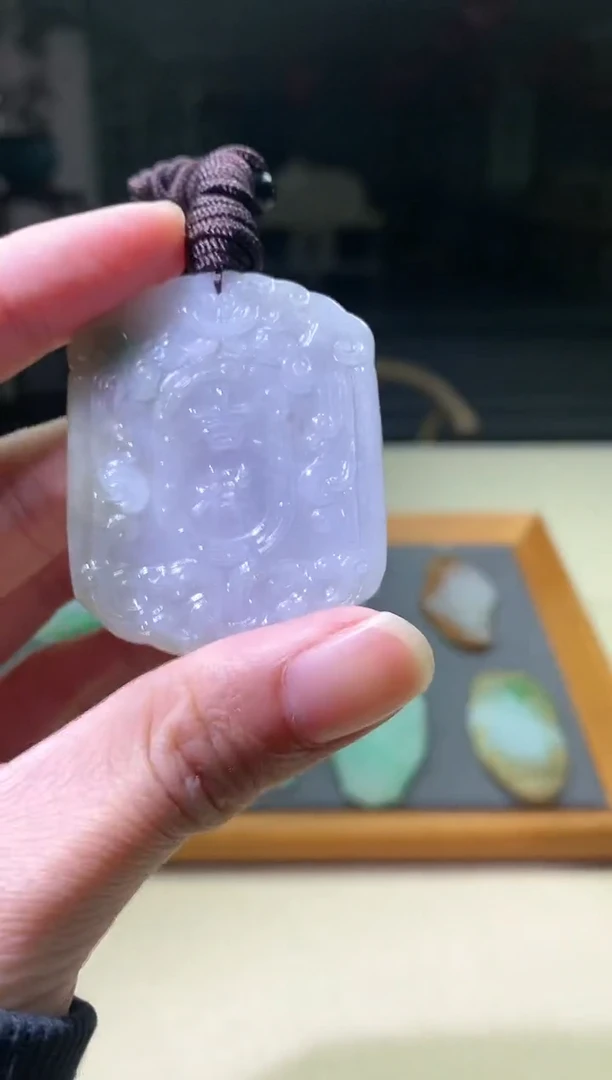 【闪购商品】翡翠颈饰未镶嵌吉祥如意牌