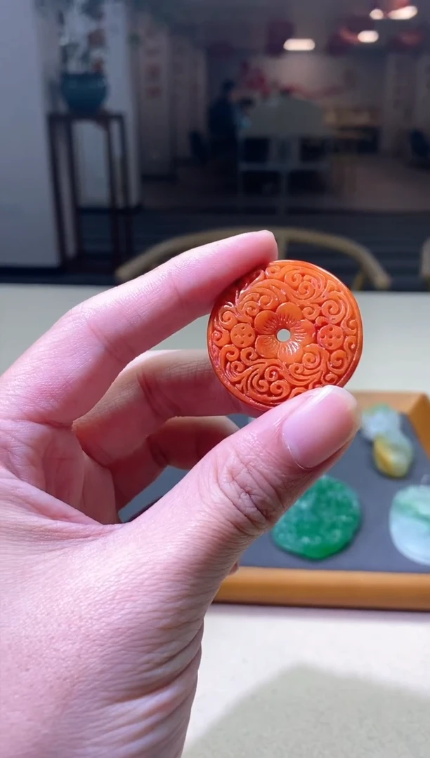 【闪购商品】翡翠颈饰未镶嵌仿古平安扣