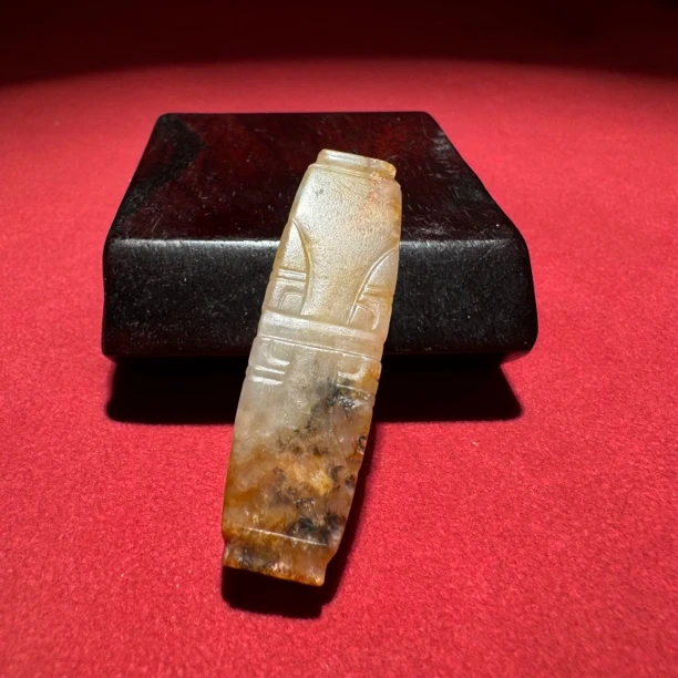 清早期方型龙纹勒子—HBG128209