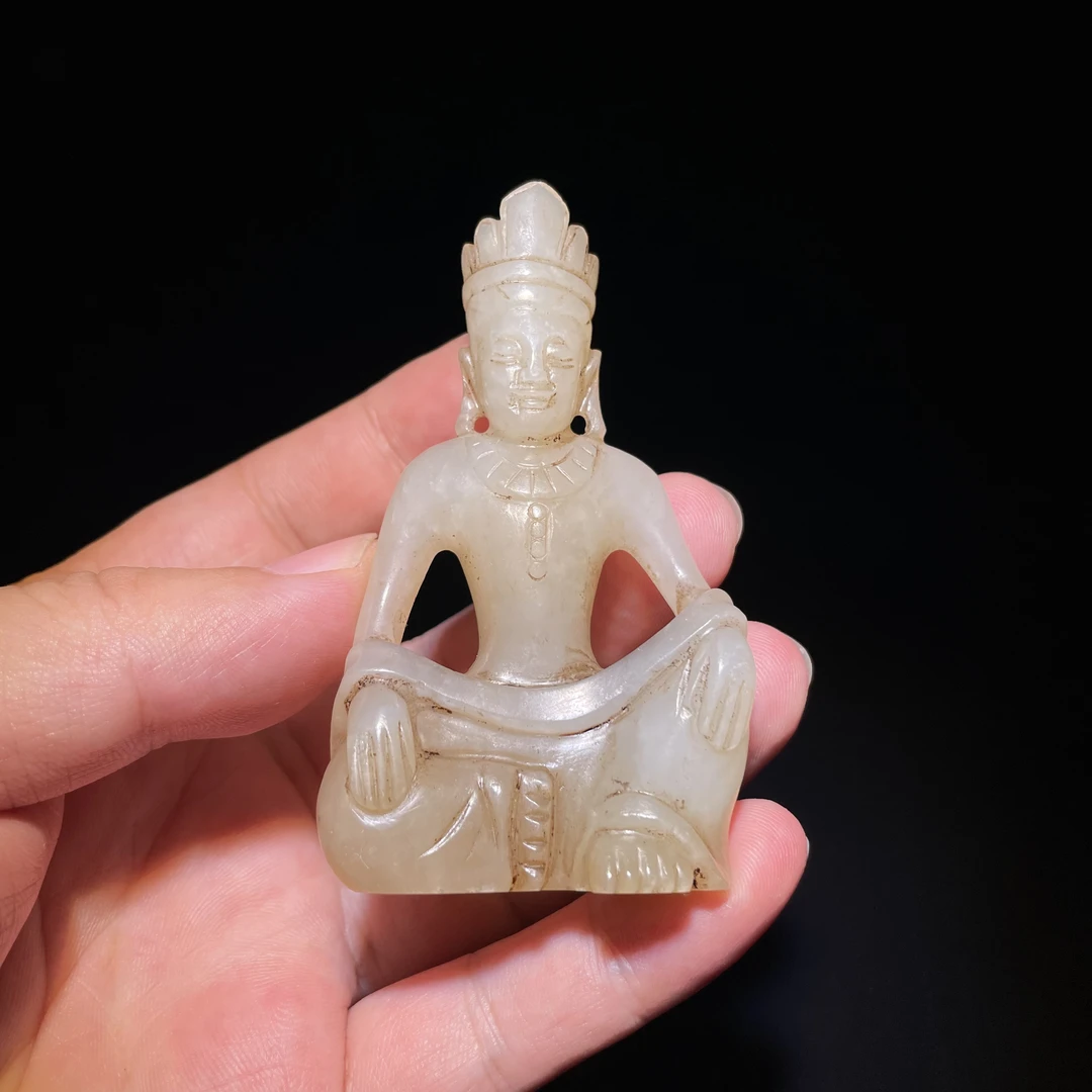 清晚期水月观音坐像—HBG128199