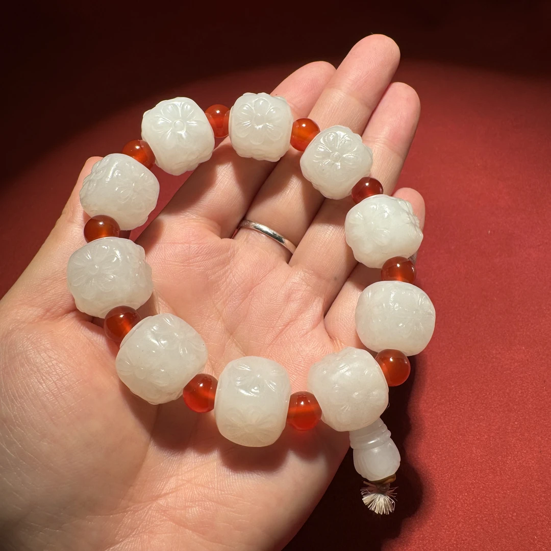 清晚期莲花纹手串—HBG117381