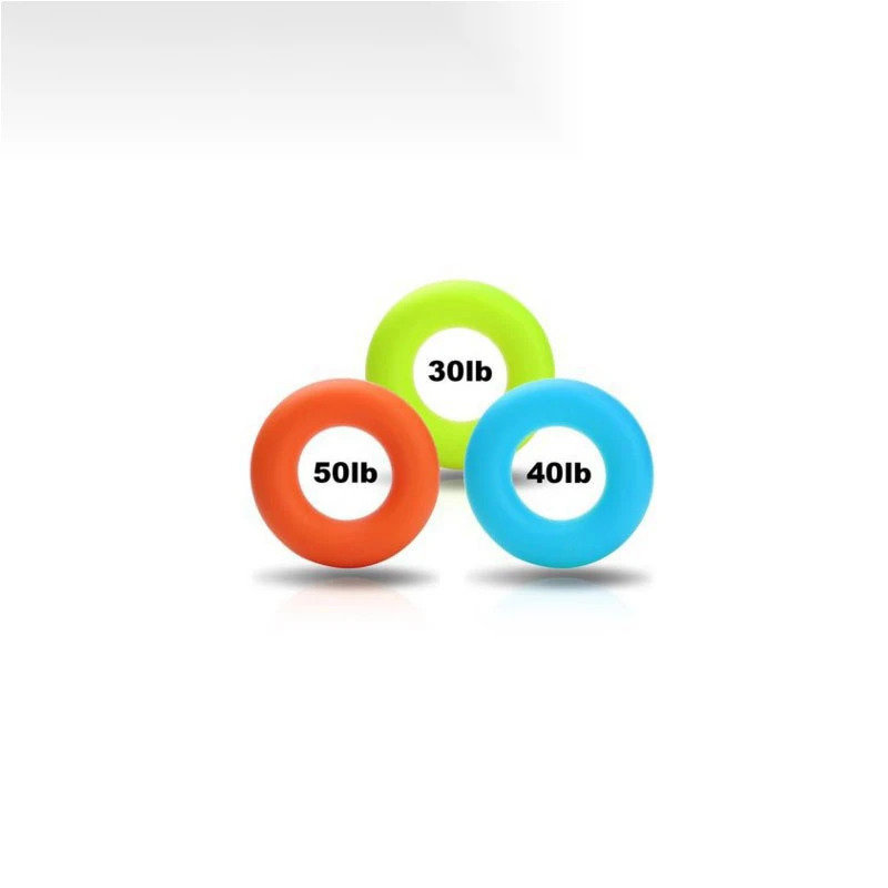 厂家拉力球圆圈健身器指力锻炼训练器圆形食品硅胶握力器