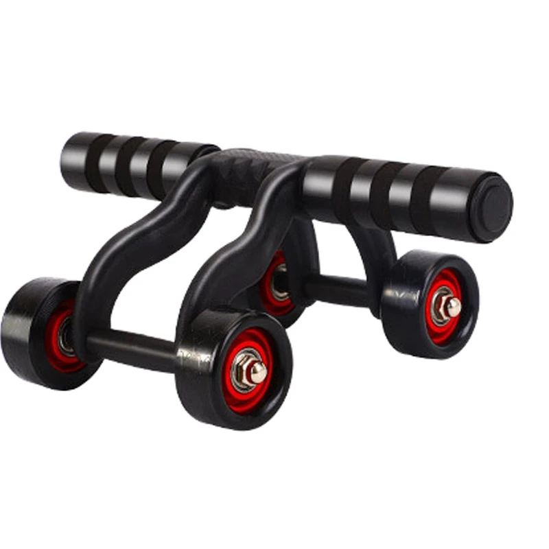 厂家四轮健腹轮轴承滚轮男女锻炼运动收腹肌健身器材