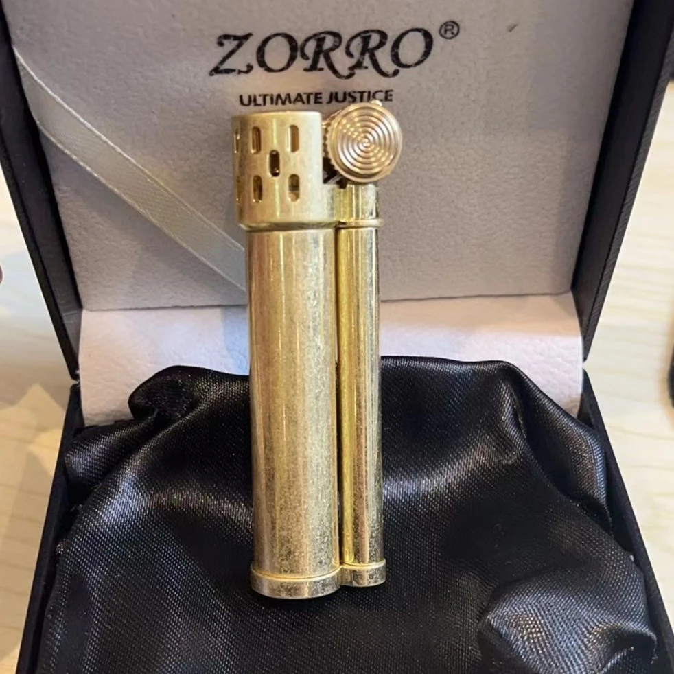 ZORRO佐罗   透明道格拉斯原铜滚花537-005打火机HY