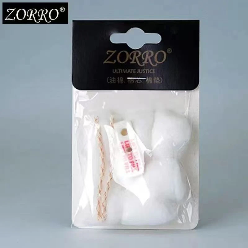 佐罗原装进口打火石棉花zorro专用吸油棉垫煤油火机棉芯配件HY