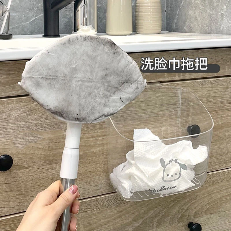 点砚点砚夹洗脸巾拖把家用一次性洗面巾湿巾二次利用卫生间静电除