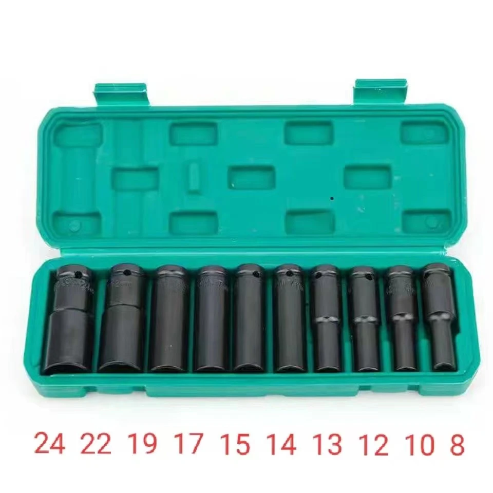 10件加长套筒六角电动扳手专用锂电专用大飞机修汽修套装