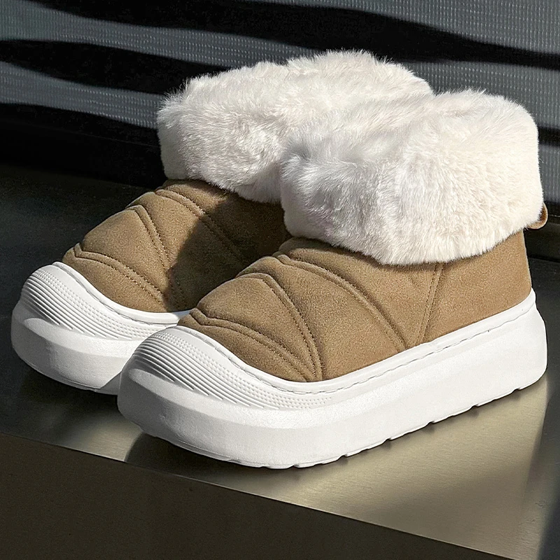 优遇家2025新款冬季网红女加厚保暖防滑棉鞋外穿百搭时尚雪地靴DL