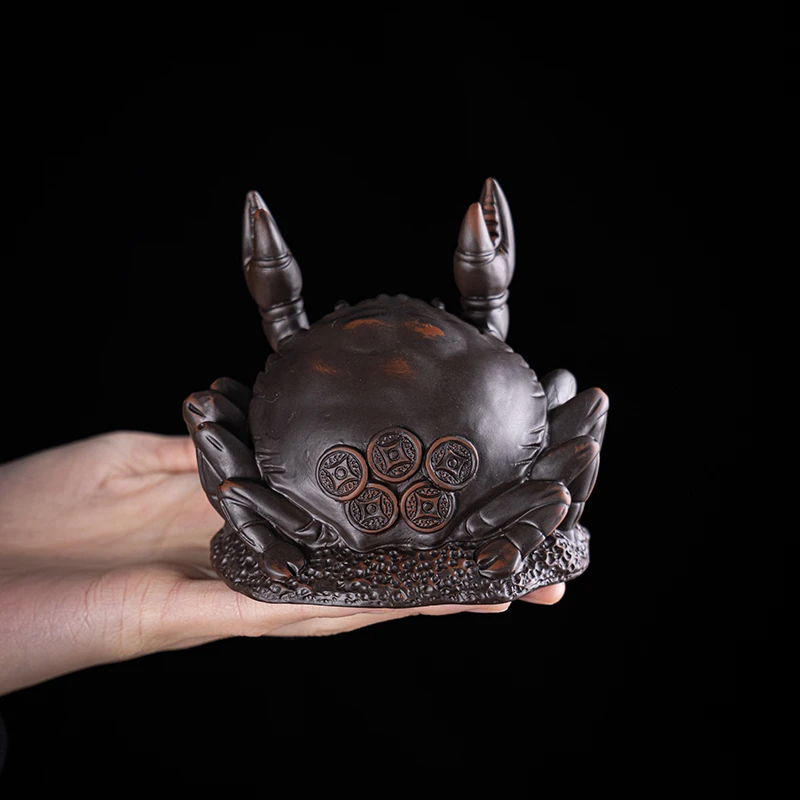 茶宠摆件紫陶茶宠精品创意大号个性茶道中式摆设简约家用可爱高档