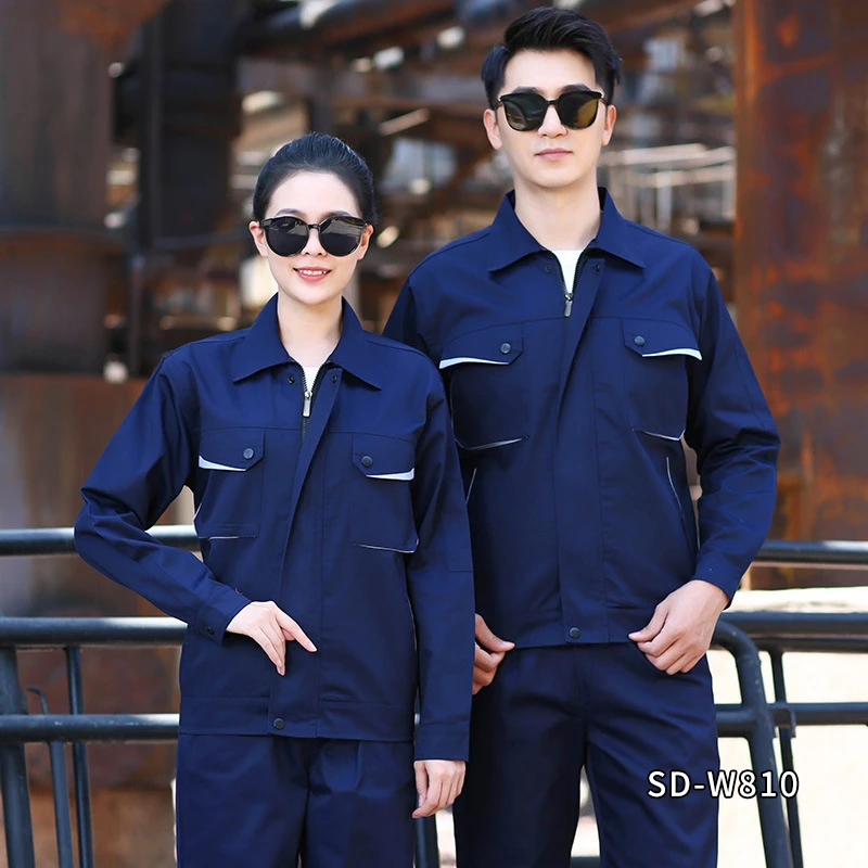 厚款耐磨长袖工作服耐脏建筑工地劳保服汽修服车间工衣工装套装