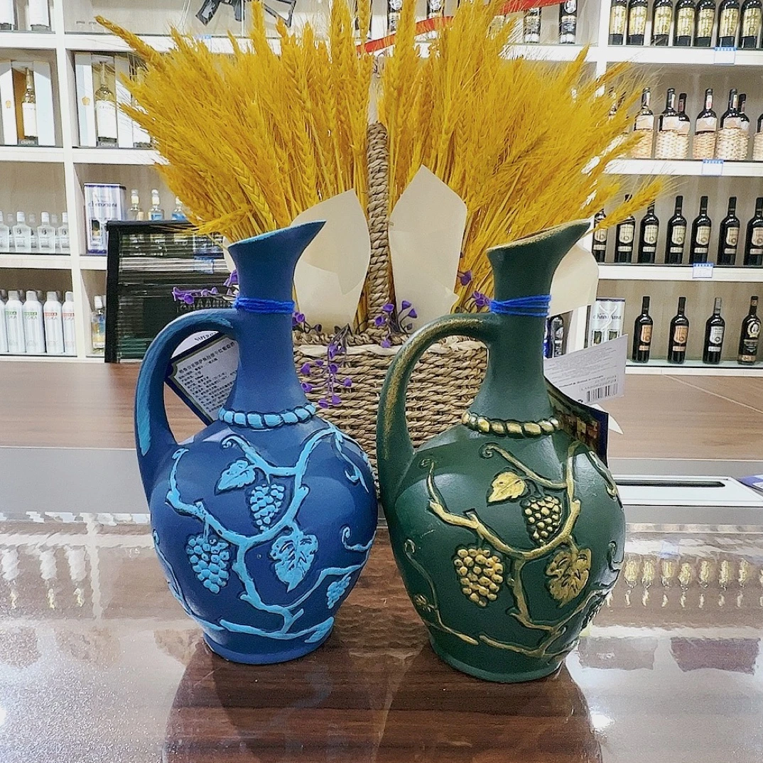 格鲁吉亚牌阿拉扎尼半甜红葡萄酒1000ml