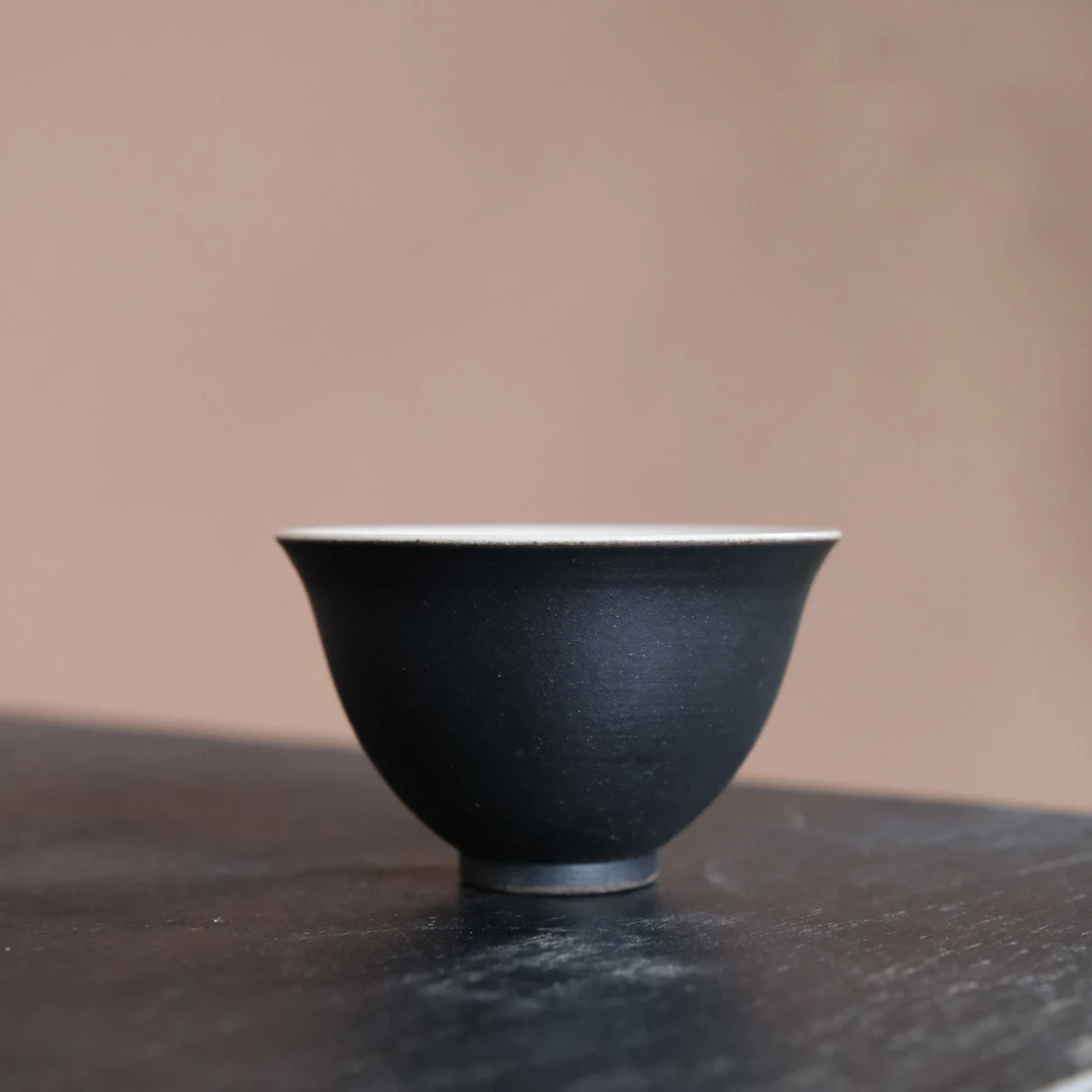 观一茶堂 |景德镇纯手工黑色单只主人杯归一杯35ml主人杯