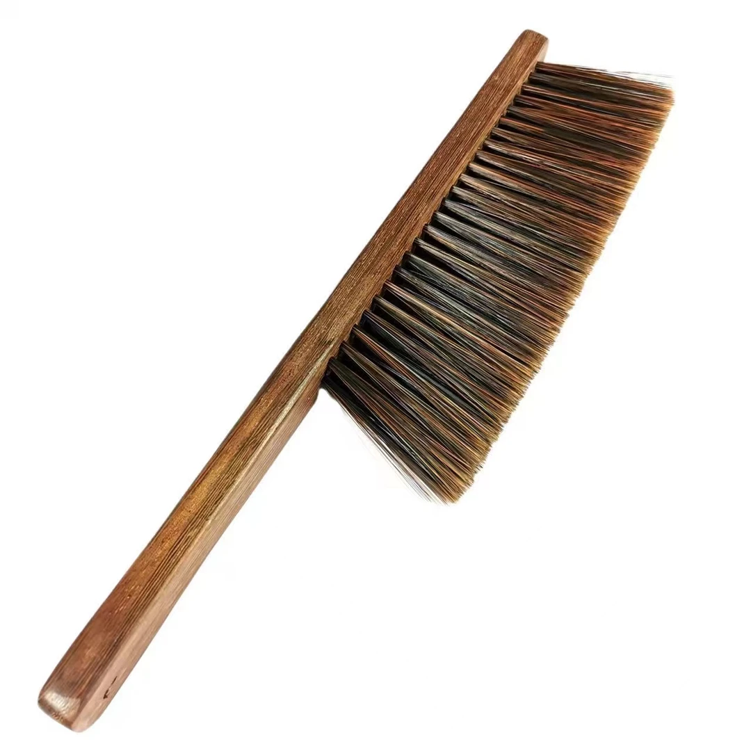 鸡翅木床刷家用扫床软毛刷床上扫灰清洁刷长柄木制除尘刷二级品