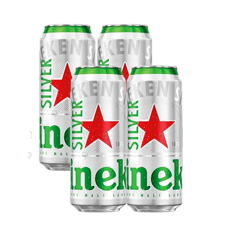 喜力（Heineken Silver）星银啤酒 500mL 4罐 尝鲜必备