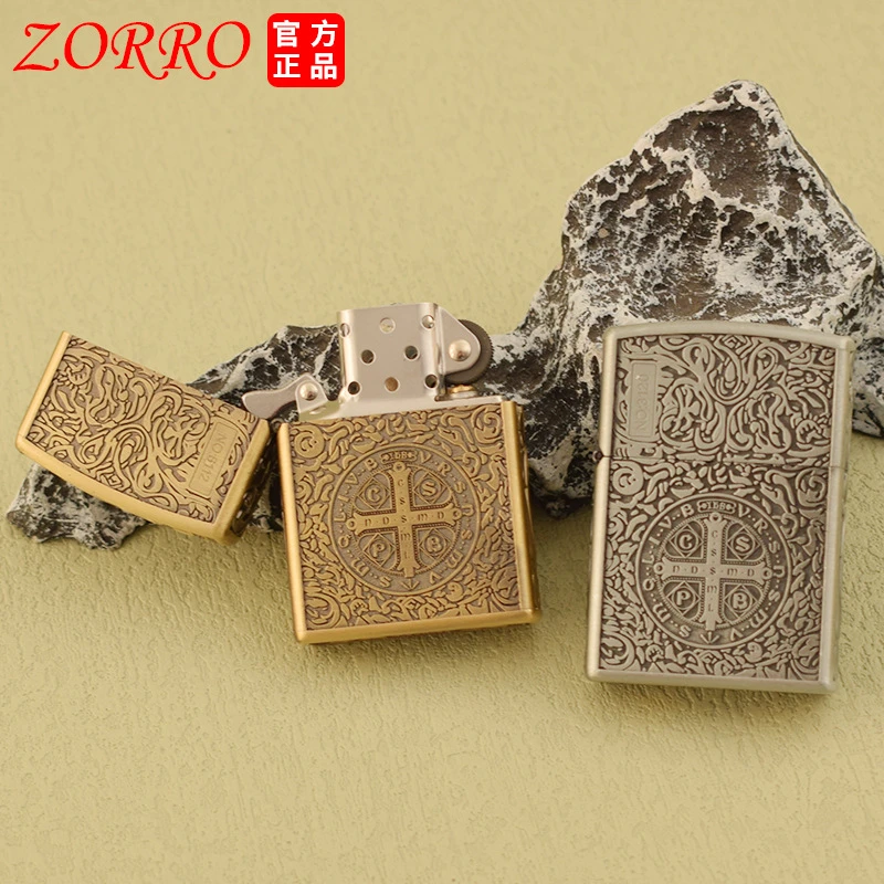 佐罗煤油打火机ZK26康斯坦丁浮雕复古老式创意潮男礼品火机