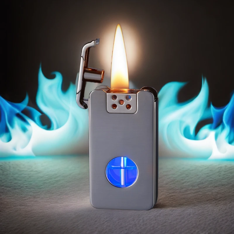 高科技男士高档声控礼物刻字创意吹一吹充电感应摇一摇煤油打火机