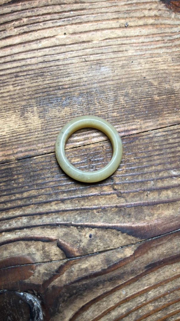 和田玉糖料戒指女式