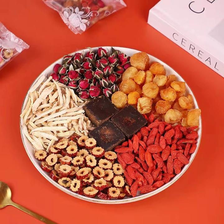 红糖玫瑰姜茶红枣枸杞茶大姨妈姜汤姜枣茶真材实料手工150克/盒