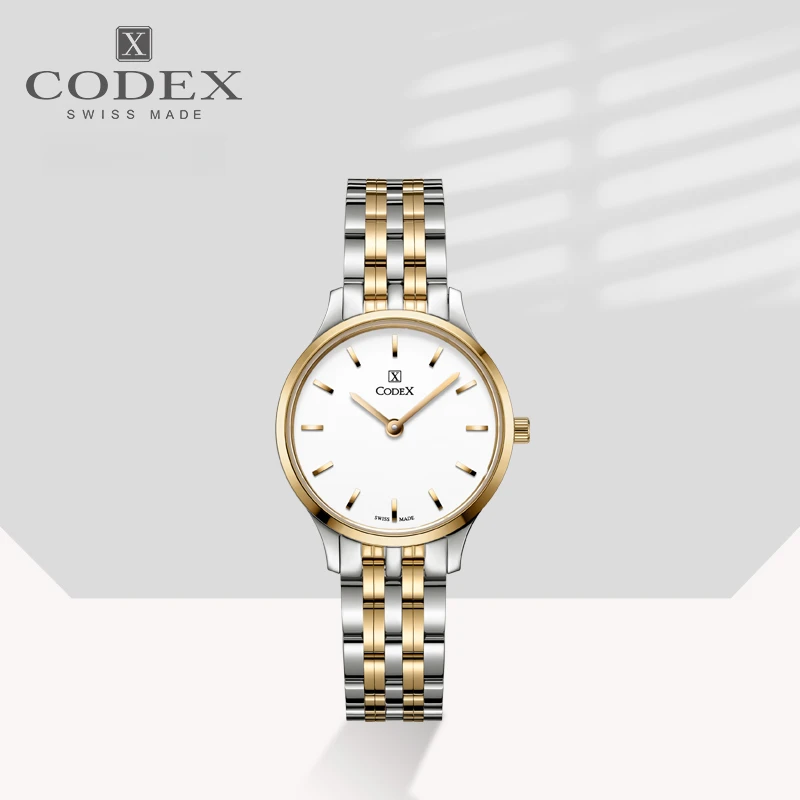 CODEX/豪度瑞士手表 卡佩尔系列石英男表商务钢带腕表男女对表