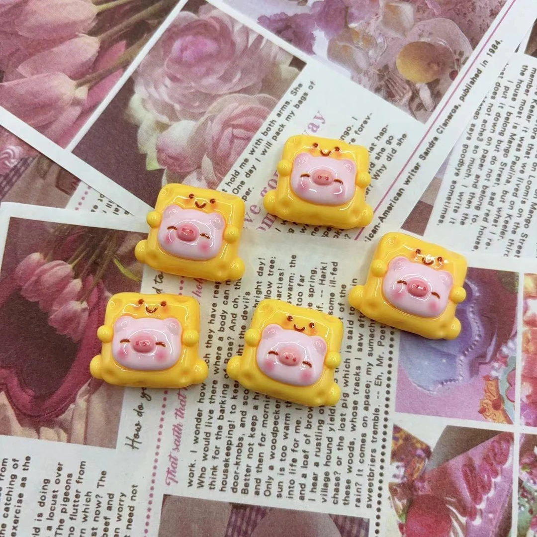 【奶酪芝士--小猪】定制DIY手机饰品配件可爱卡通