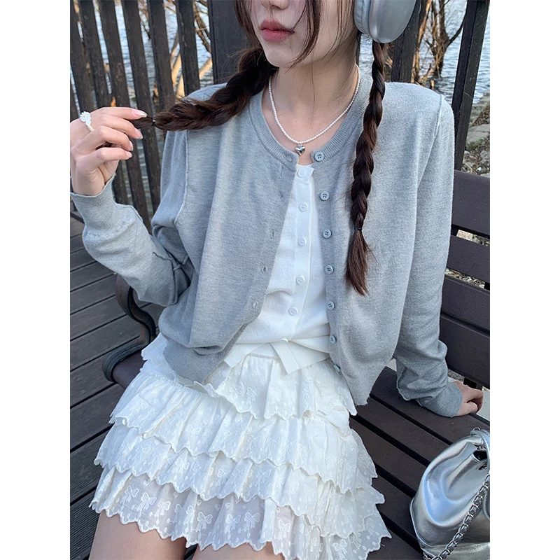 cozydays 白色绣花重工蛋糕短裙女早春高腰显瘦小众a字裙子B0258