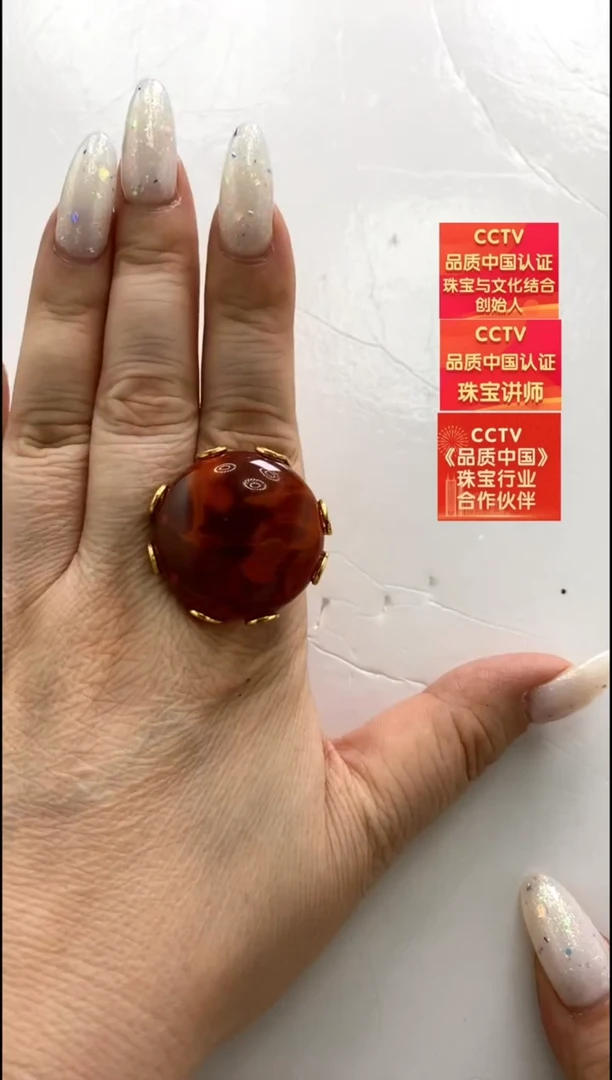 【闪购商品】南红玛瑙戒指银S925镶嵌戒指