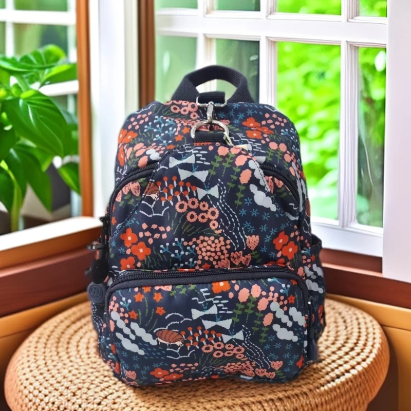 博卜定制新款双肩包手提包多隔层时尚潮流百搭印花双肩背休闲包