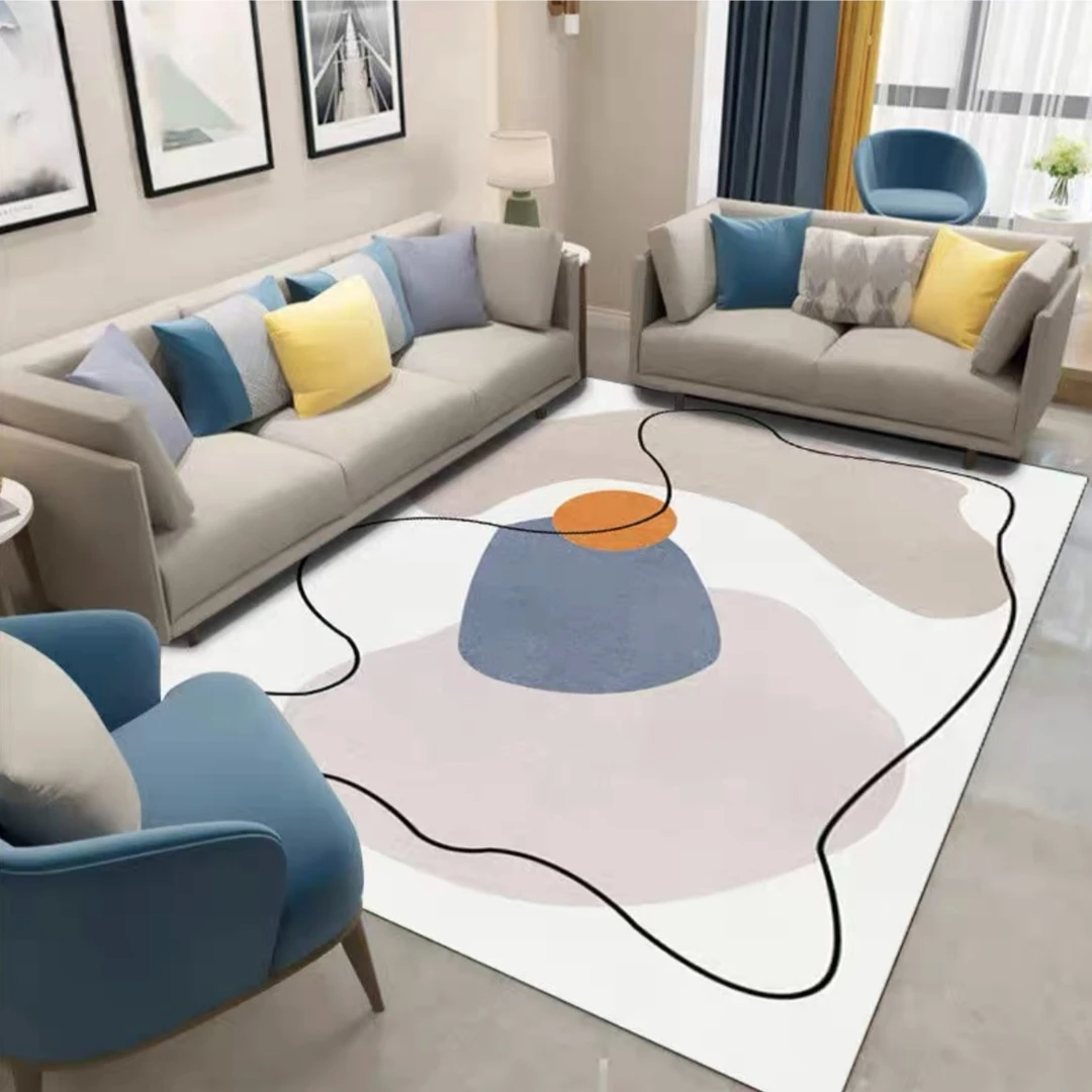 【蓝岸】客厅地毯网红简约沙发垫床边满铺大面积耐脏地毯