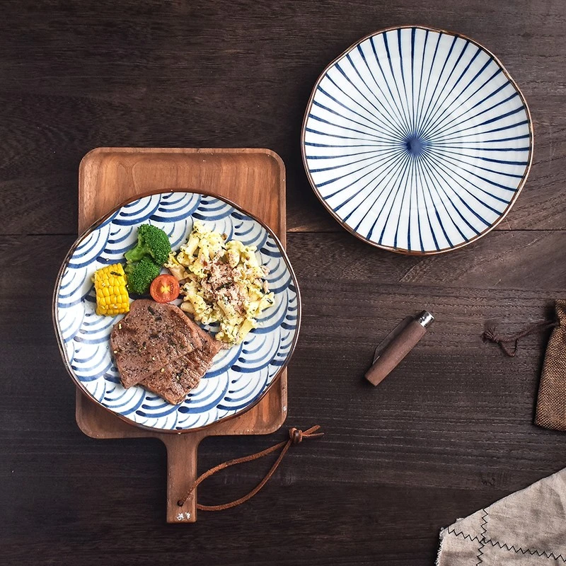 HASAMI-YAKI/波佐见烧螃蟹系列餐具大盘盘子家用陶瓷饺子盘（自播）