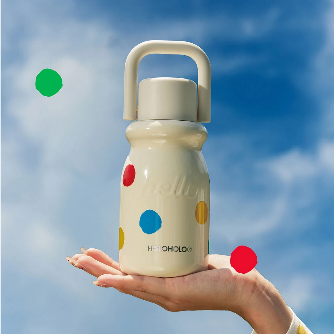 【达人专属】HOLOHOLO小奶杯子女随行保温杯小巧便携不锈钢水杯