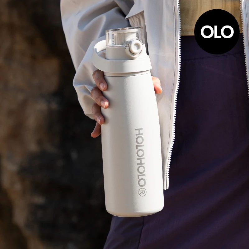 HOLOHOLOgogo杯子2024户外随行水杯女高颜值便携保冰保温杯大容量