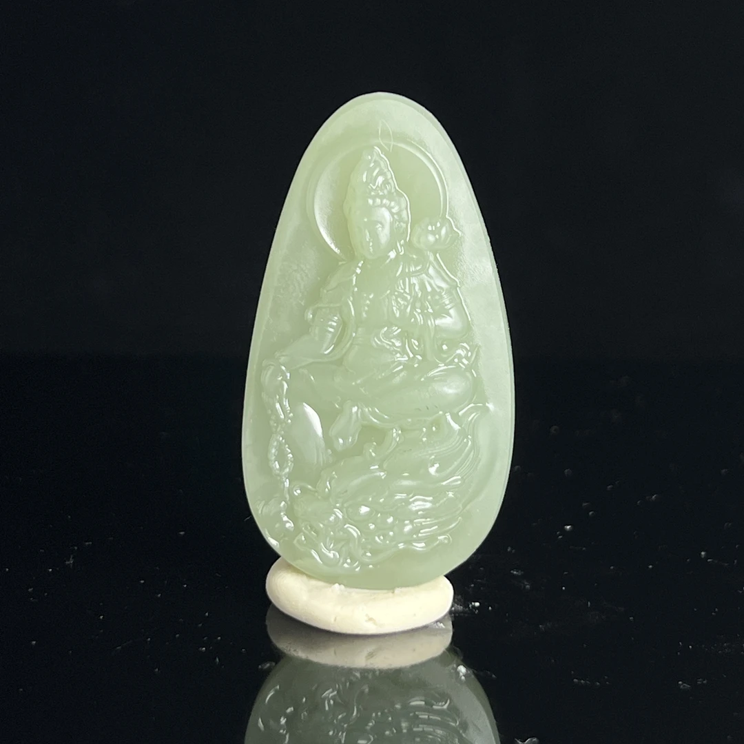 【豫人豫品】天然和田玉吊坠高端珠宝手工精雕挂件毛货定制C3149
