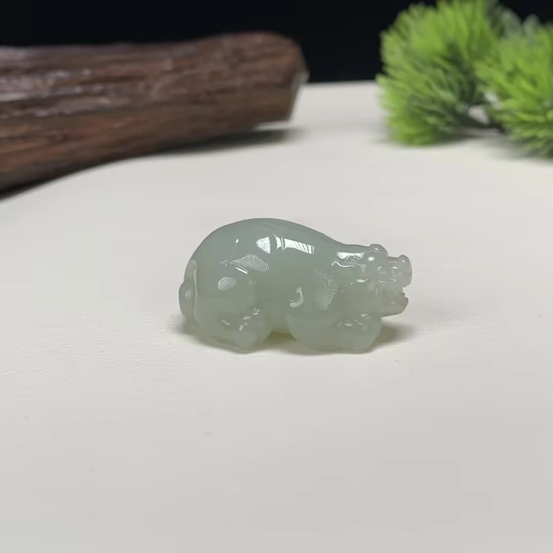 【豫人豫品】和田玉吊坠晴水貔貅J2687