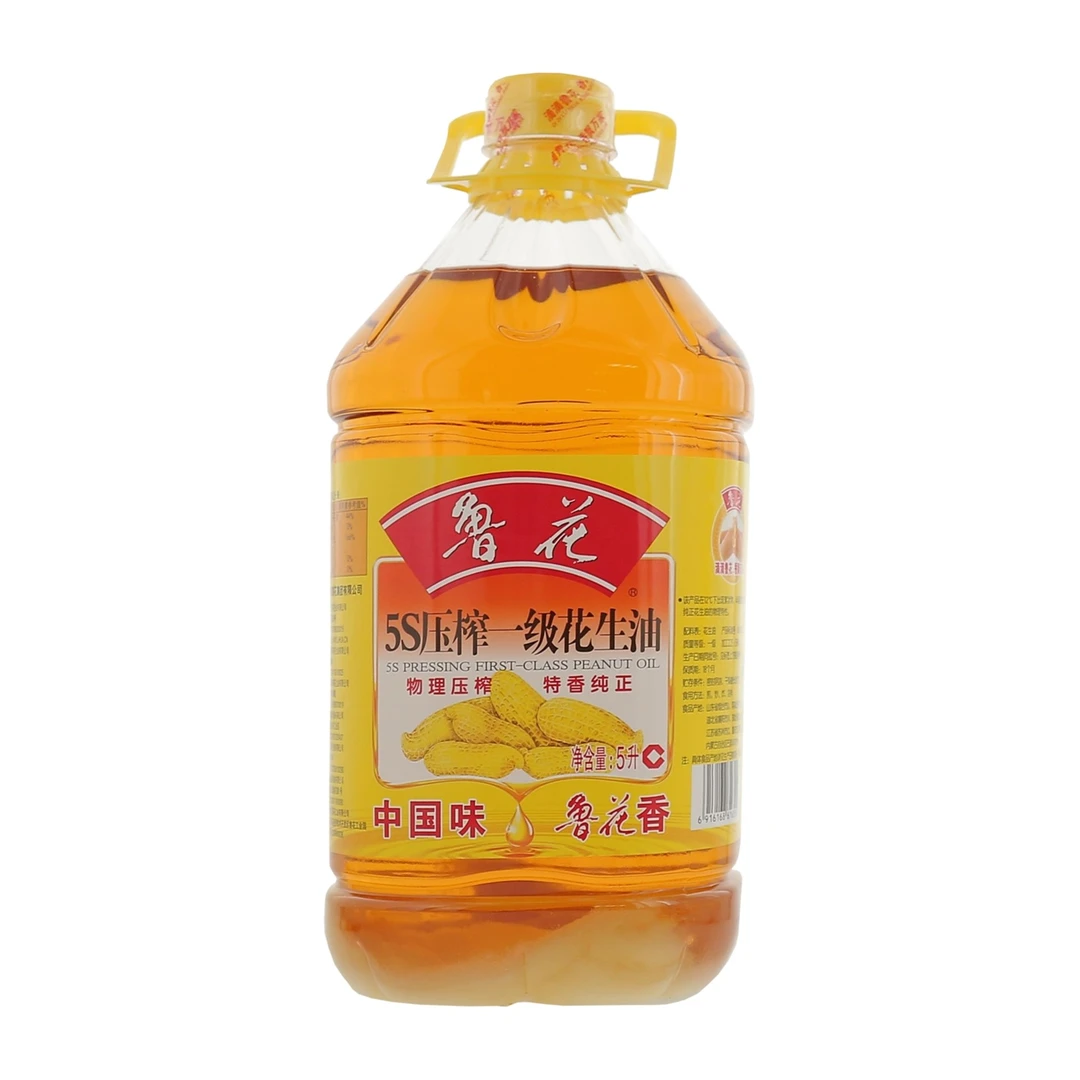 鲁花5S压榨一级花生油 5L