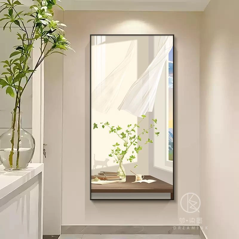 现代简约入户玄关装饰画小清新走廊挂画高档大气高级感玄关壁画