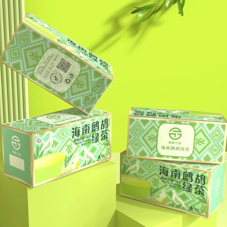 海南特产丨海南便捷鹧鸪绿茶直销口粮茶独立包装冲泡盒装3g*24袋