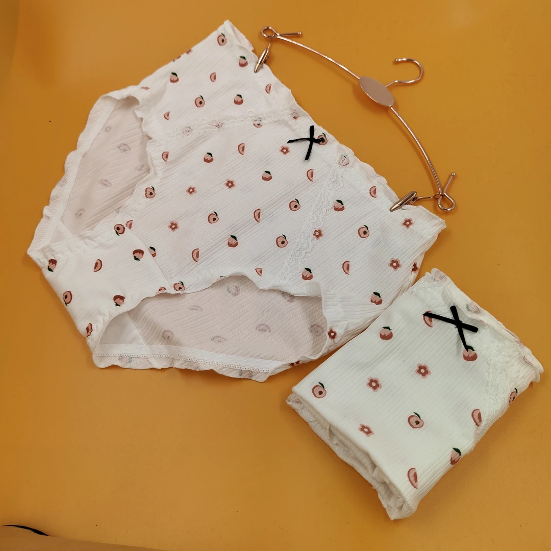 桃子日韩女士舒适内裤白色