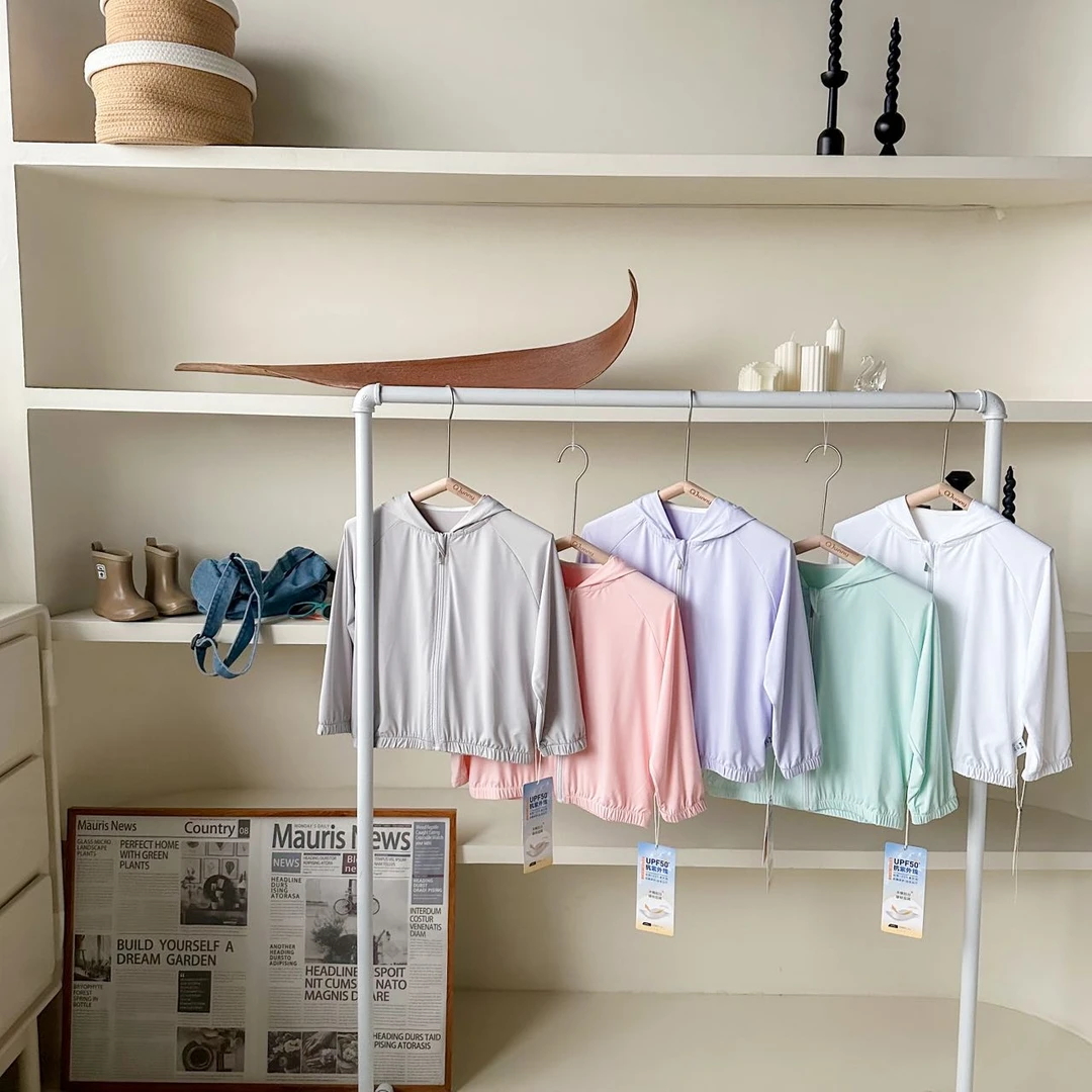 夏季新款透气轻薄冰感时尚亲肤防紫外线儿童户外防晒衣女男童