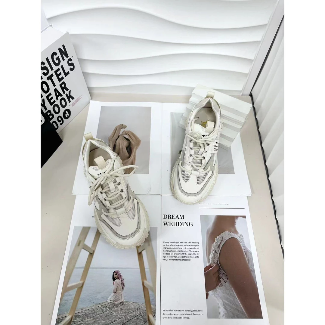 女款-字母系带网面休闲鞋-[BG]580-26