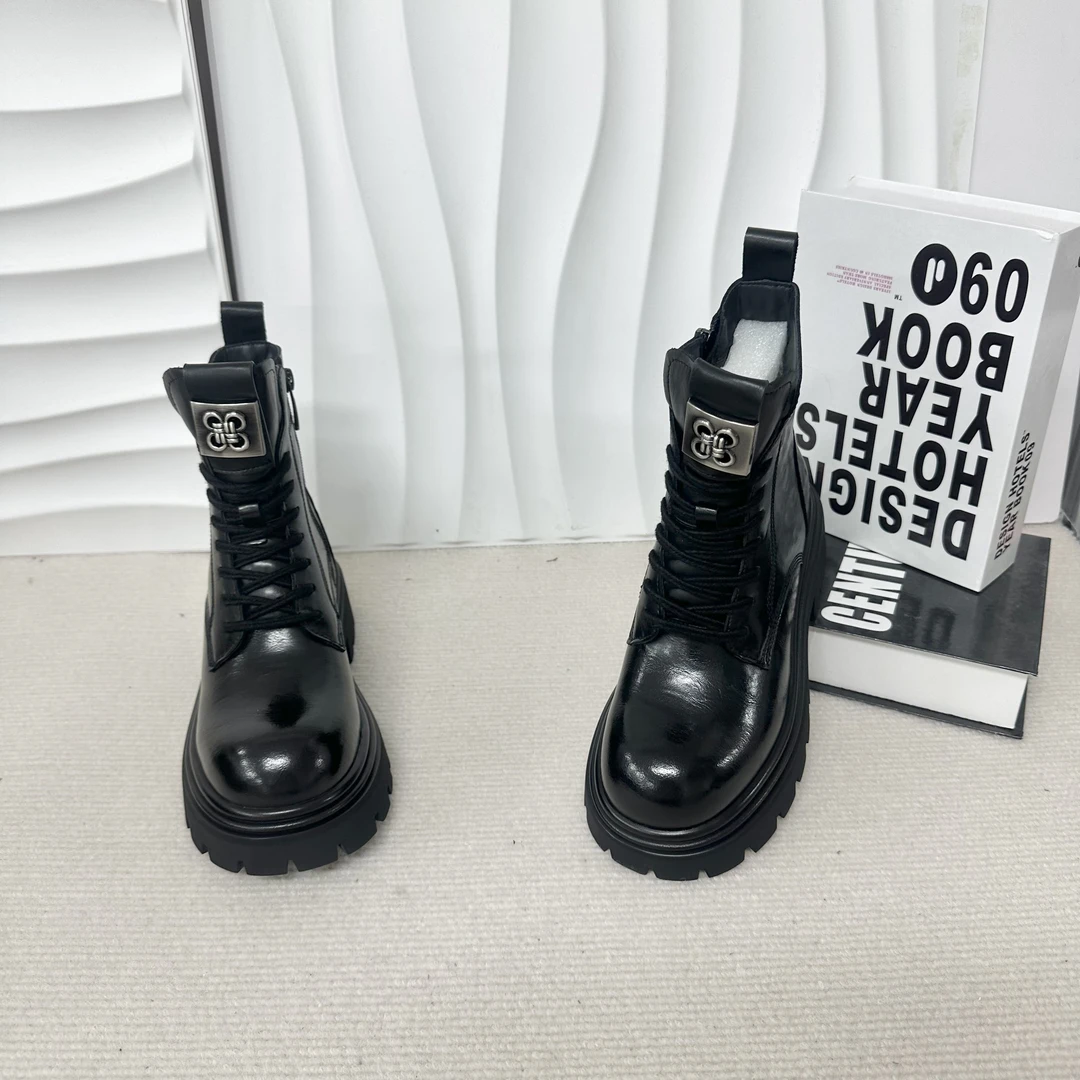 【与然良品】363-05爆款百搭时尚休闲{大棉}马丁靴D