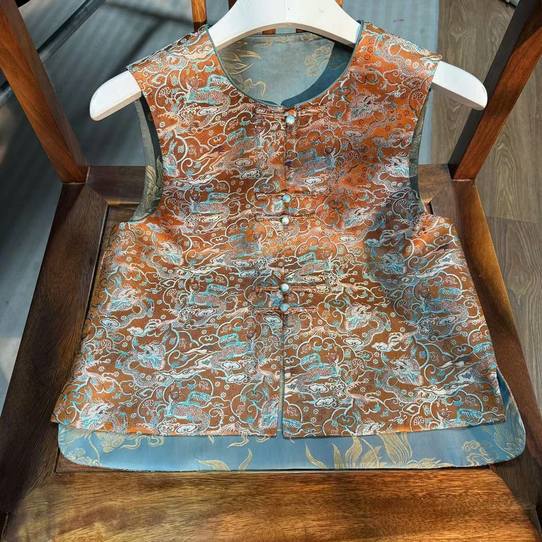 锦丝院【龙游】新中式时尚百搭休闲气质复古马甲MJC67180260