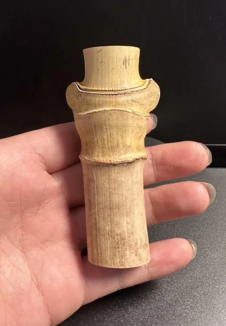 实心玉竹手把件盘玩