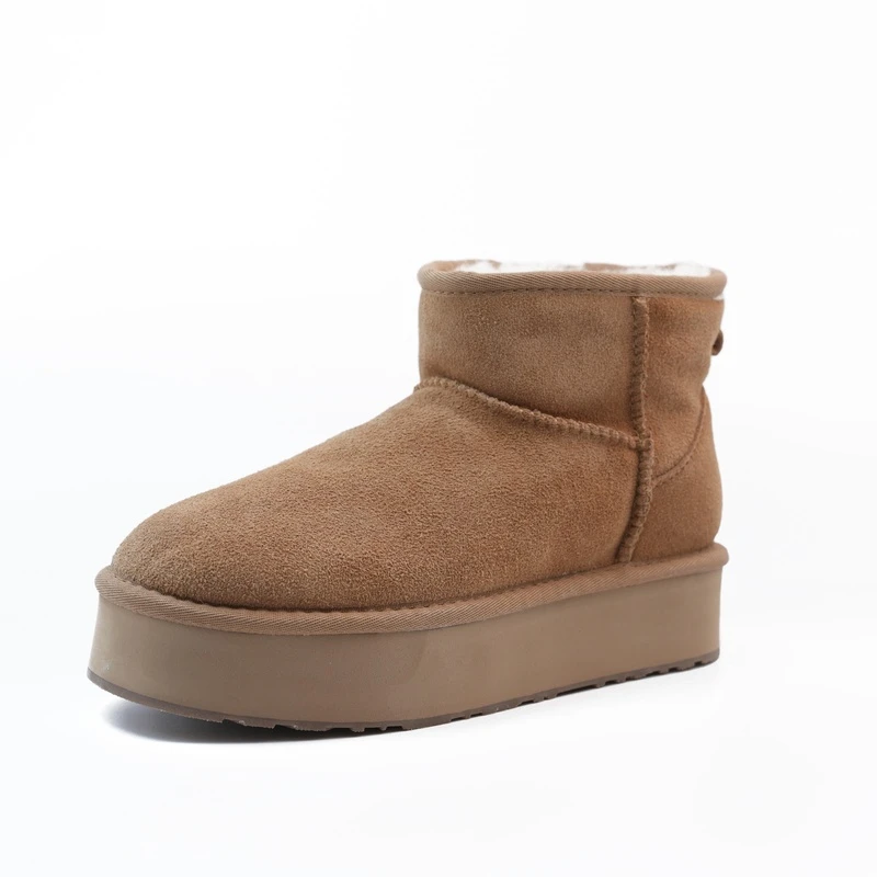 【厚底低筒5854雪地靴】新款新款女士经典厚底低筒5854雪地靴