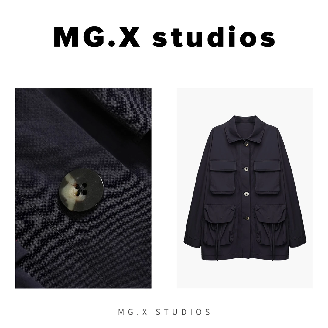 【牧野】MGX新款设计感户外工装上衣女多口袋时尚外套
