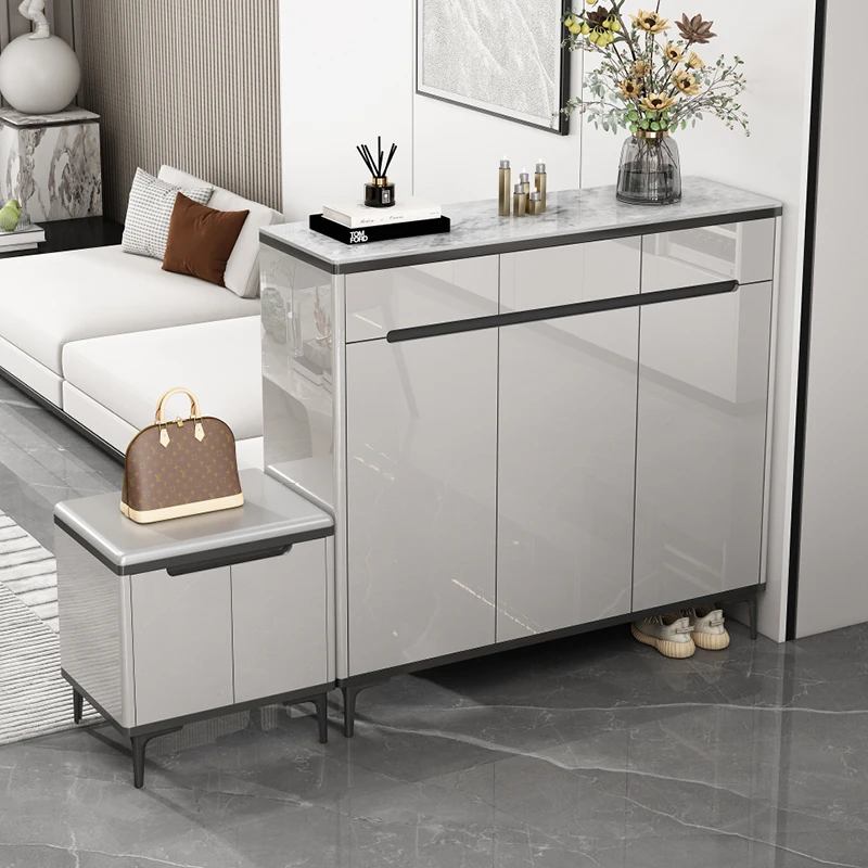 鞋柜家用室内新款2025爆款隔断玄关柜一体超大容量多层收纳储物柜