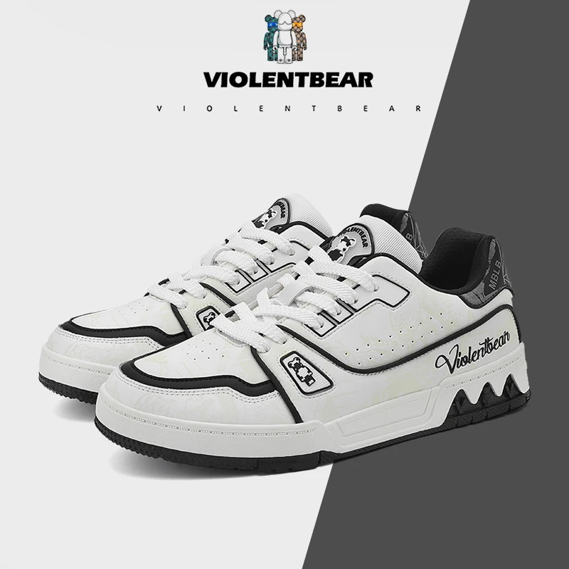 暴力熊【36-45】暴力熊轻奢时尚涂鸦潮流情侣鞋 潮鞋印花99888