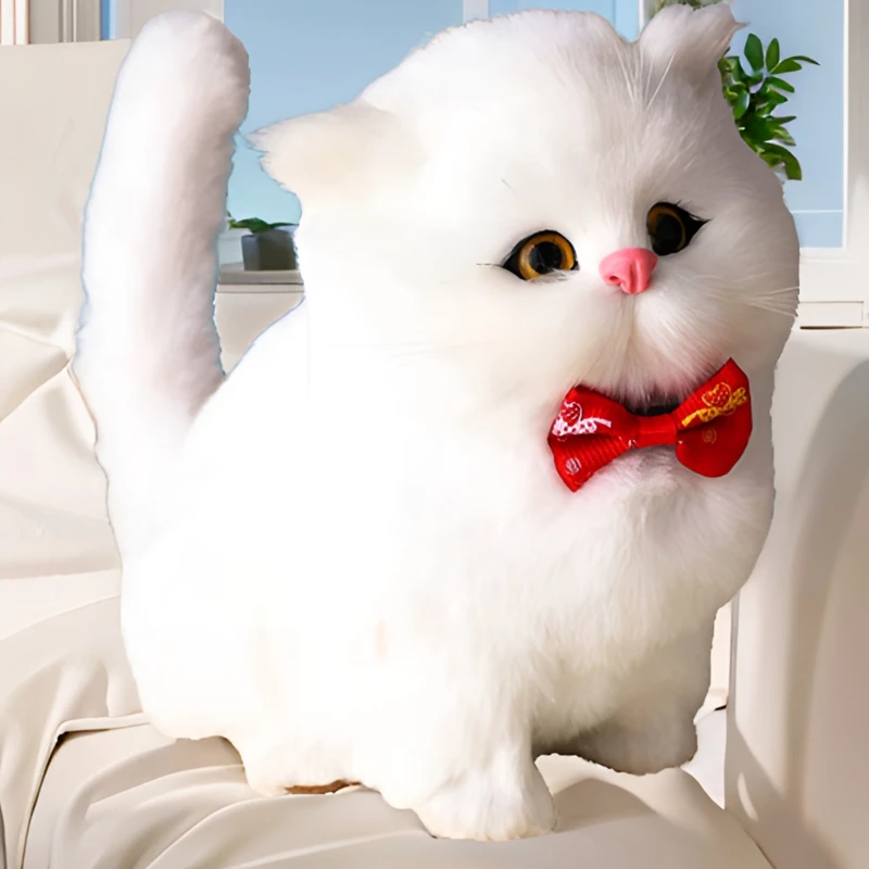 会叫可爱小猫咪玩偶儿童过家家玩具仿仿真猫工艺品送孩子生日礼物